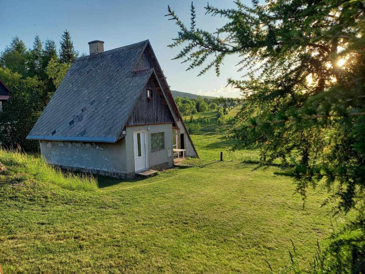 Loučná pod Klínovcem Chaloupka Na Vrskuヴィラ エクステリア 写真