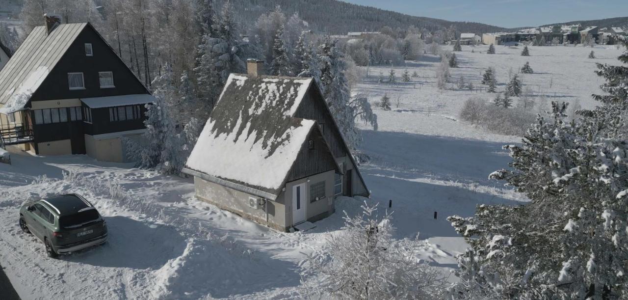 Loučná pod Klínovcem Chaloupka Na Vrskuヴィラ エクステリア 写真